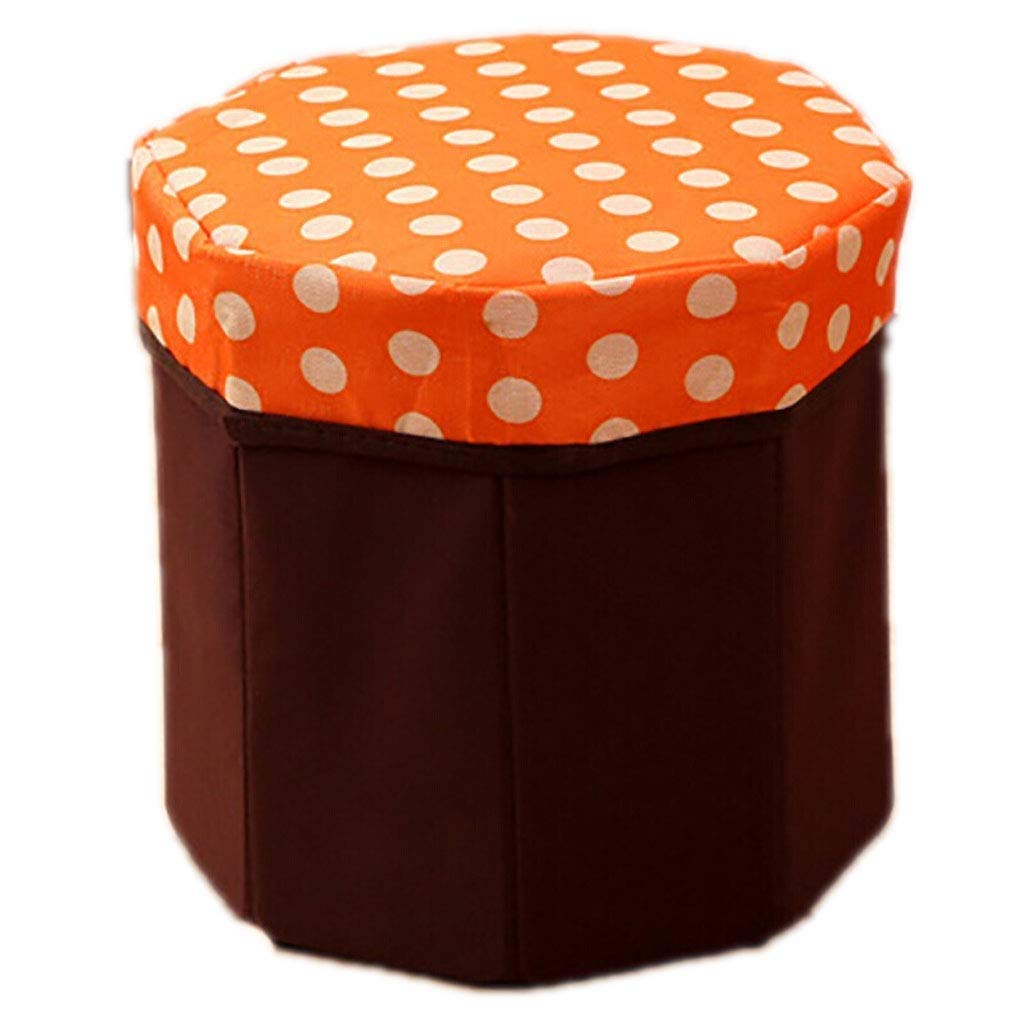 Pouf non tisse orange : tabouret repose-pieds et coffre de siege