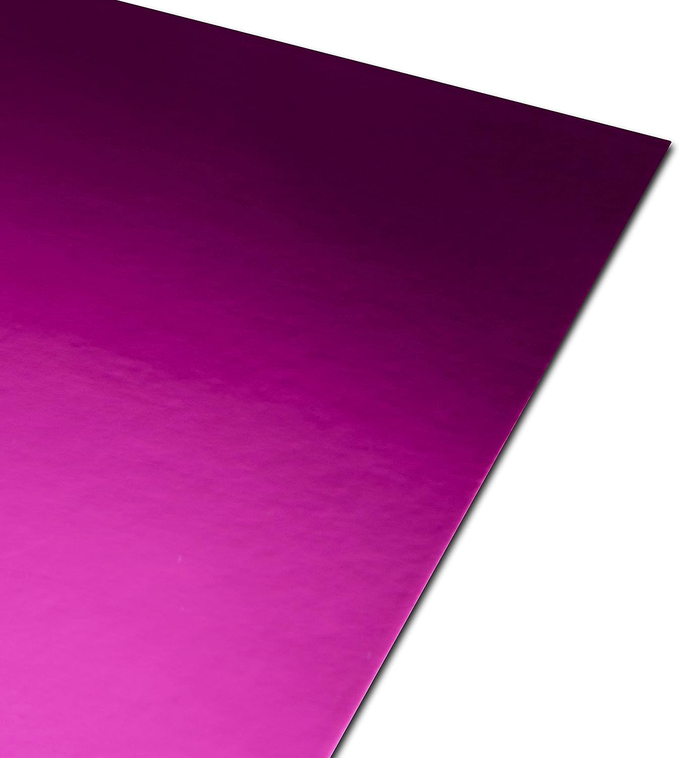 Papercutz A3 Fuchsia Pink Mirror Card High Gloss 250 GSM (4 Sheets) for Craft, Decorations, Card Making, Scrapbooking & Cake Topper, Durable, Coated Finish, Adhesive Friendly & Easy to Cut