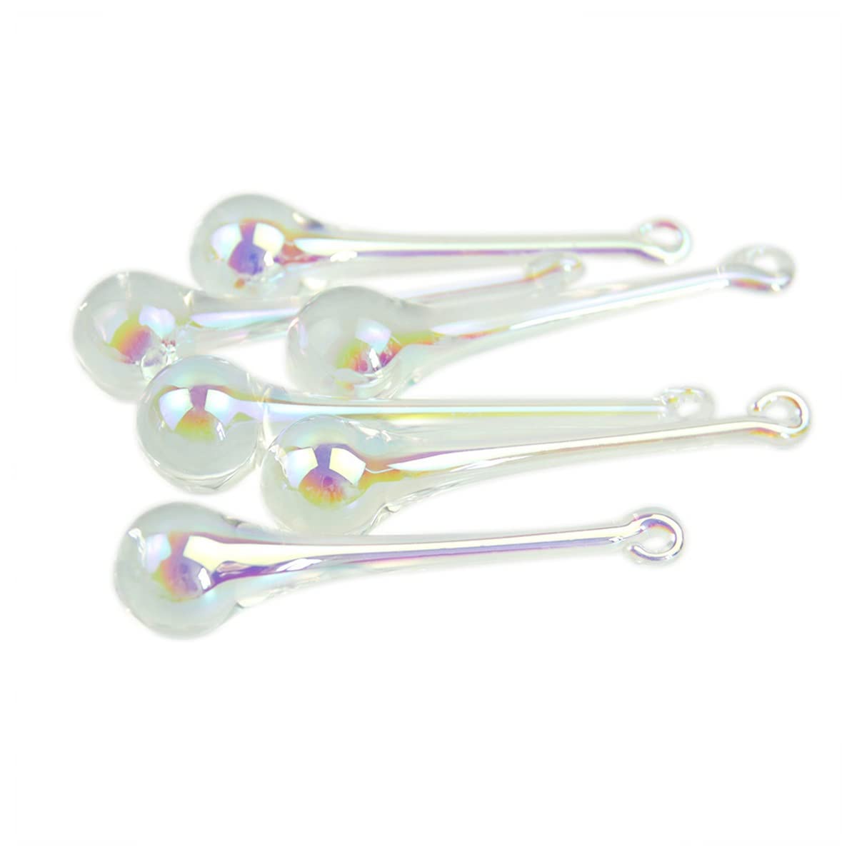 Kryształy wiszące pryzmaty 16 x 60 mm / 20 x 80 mm AB kryształowy żyrandol części lampy wiszące akcesoria kryształowe wiszące kryształy do dekoracji (16 x 60 mm 100 sztuk)