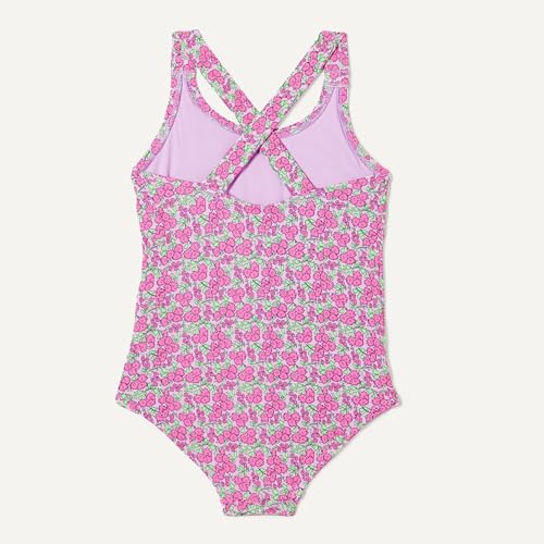 Image of Amazon Essentials Girls and Toddlers' Cross-Back One-Piece Swimsuit