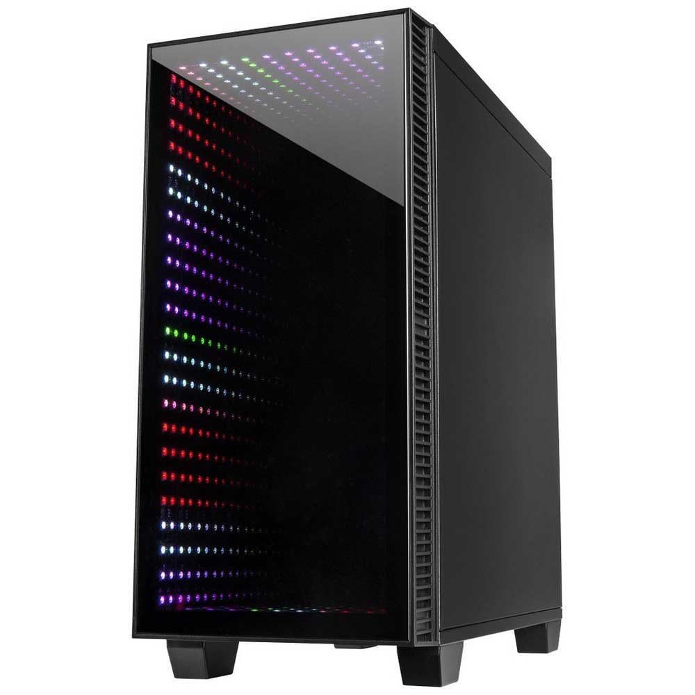 CAJA PC INTER-TECH X-608 INFINITY MICRO TOWER VENTILADOR 1X120MM RGB