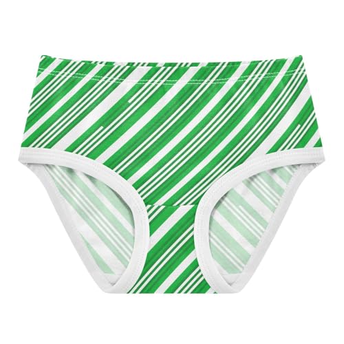 Green White Stripe Toddler Girls's Underwear 2T 2300893