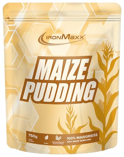 IronMaxx Maize Pudding - 750g Beutel | Neutrale komplexe Kohlenhydrate mit hohem Ballaststoffgehalt | Vegan und Frei von Zusatz- und Konservierungsstoffen