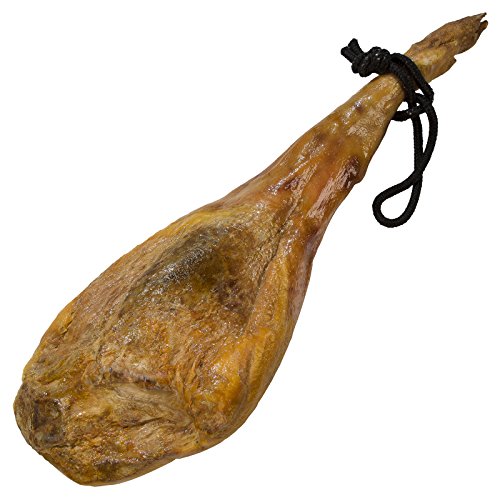 Jamonprive Serrano Schinken Reserva + Schinkenhalter + Messer 6.2 - 6.8 Kg - Spanischer Schinken