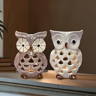 25 Rose and Candle Table Decor Ideas for Special Occasions 51 Decozen Lucky Owl Tea Lights and Votive Candle Holders Set of 2 Home Dec...