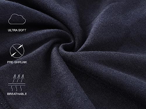 Harbeth Men's Athletic Fit Full Zip Soft Fleece Hooded Sweatshirt Active Running Hiking Hoodie H.army/H.charcoal Xxl #TOP3