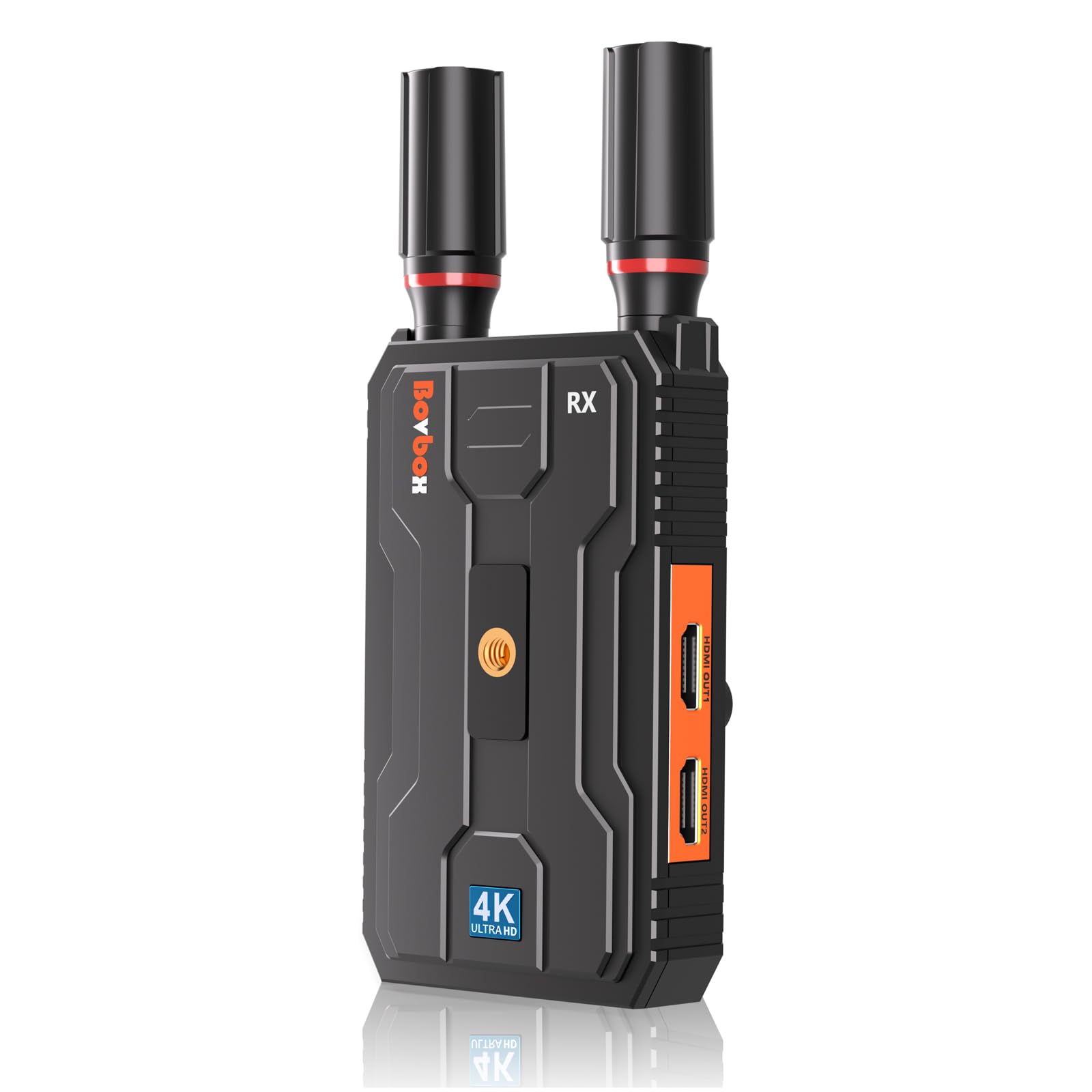 Wireless HDMI Receiver : Plug&Play HDMI Wireless Extender Kit, 5G 820FT Receiver with Loopout for Streaming Video and Audio to Monitor from Laptop/PC, Audio Interface