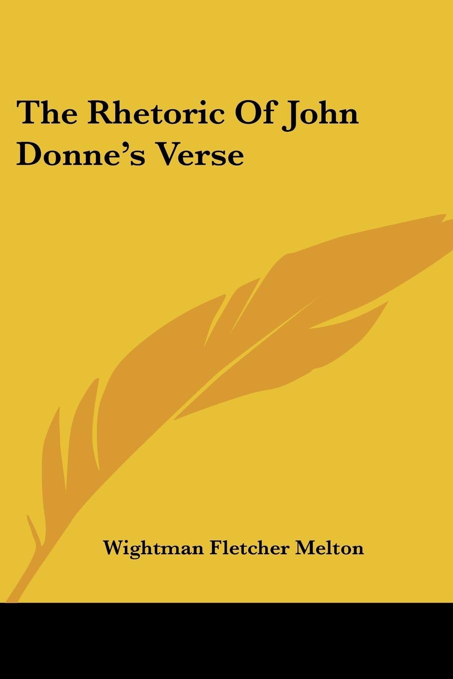The Rhetoric Of John Donne's Verse