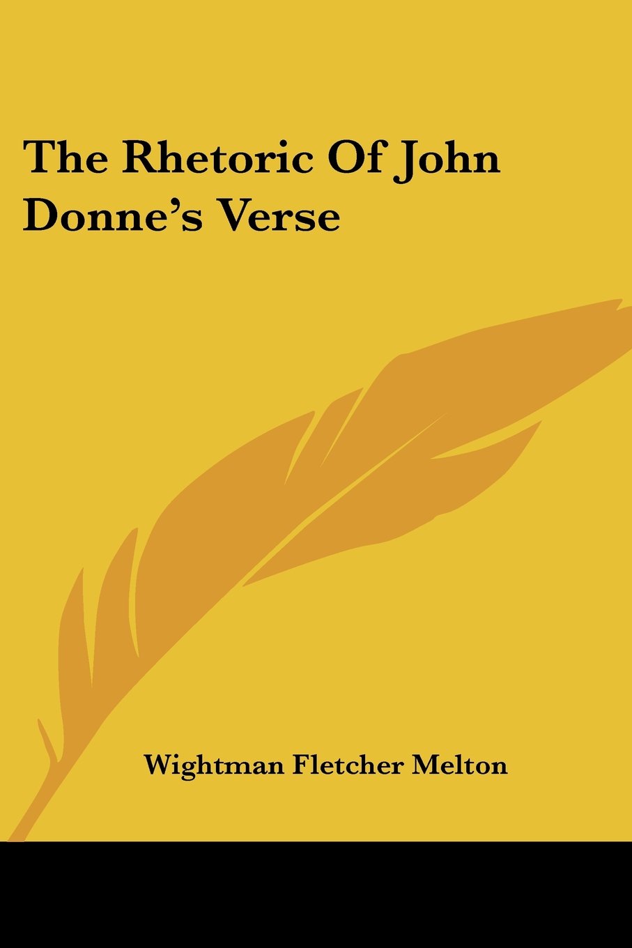 The Rhetoric Of John Donne's Verse
