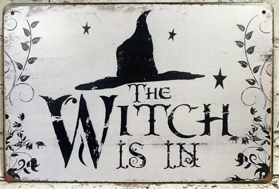 Targa In Metallo Vintage Ispirata A Hocus Pocus - 30,5x20,3 Cm - Decorazione Da Parete Retrò Per Casa, Bar E Interni