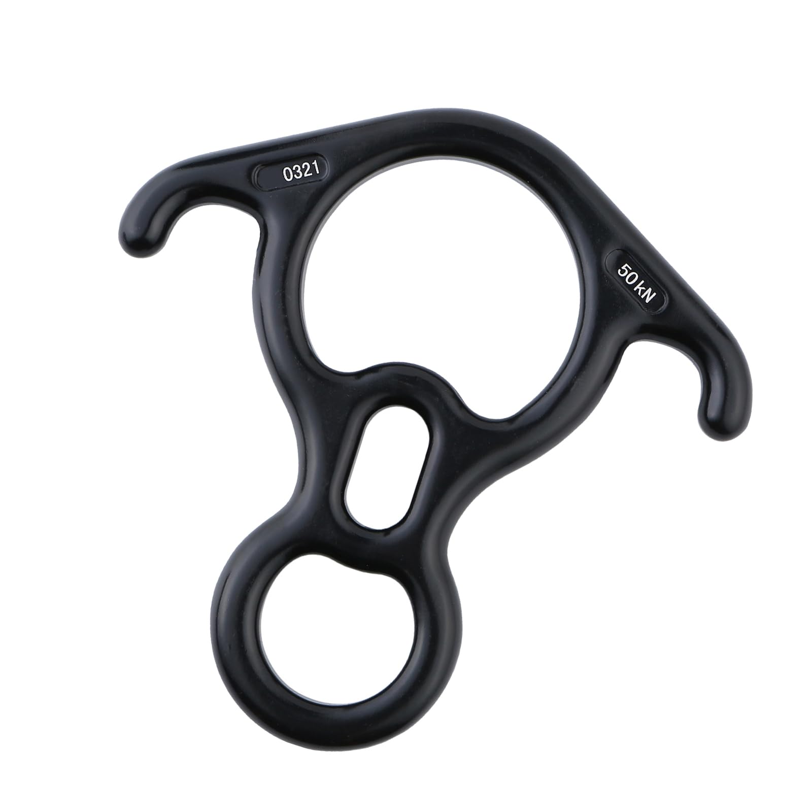 BWANGIAO High Strengths Aluminum Alloy Figures 8 Descender For Rock Climbing And Rappelling Smooth Surfaces Light Weight Design