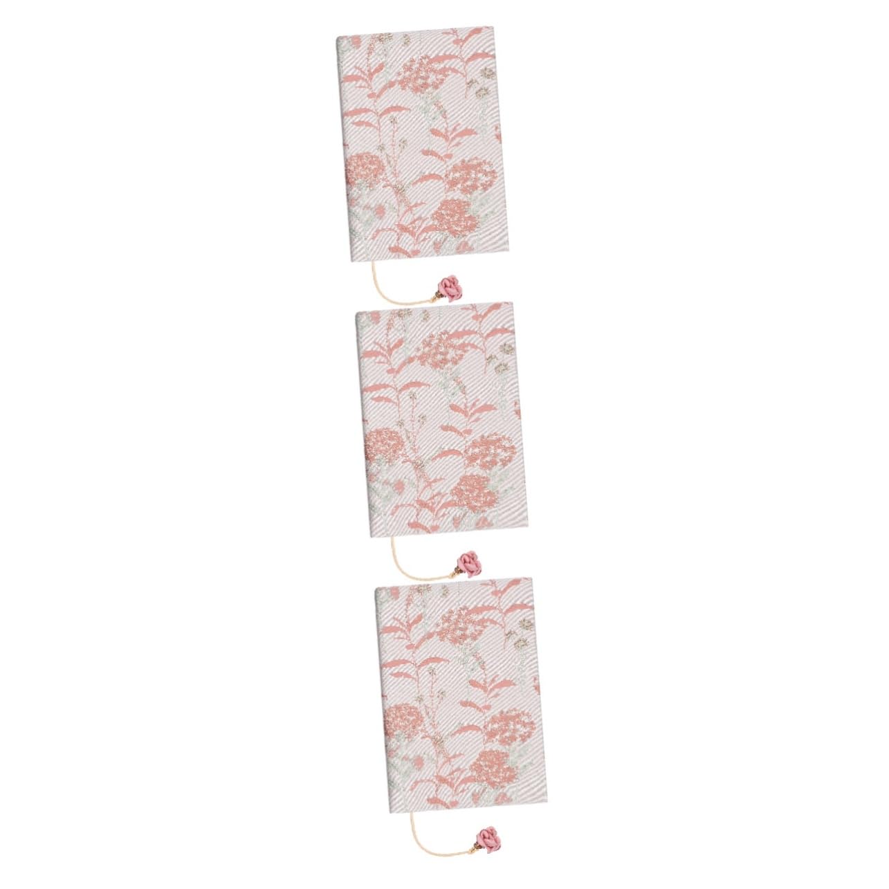 NUOBESTY 3pezzi Copertina Decorativa Tessuto Aesthetic Per Libri Protezione Morbida Per Libri Con Segnalibro Stile Floreale Dandelion Copertura Per Amanti Della Lettura