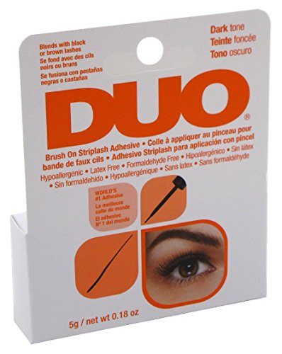 Duo Brush-On Adhesive Dark Tone 0.18oz (6 Pack)