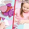ArtCreativity 126+ Pcs Valentine's Day Heart Doilies Card Crafts for Kids - Valentine Day Crafts for Classroom Parties - Valentines Craft Supplies Kits with Heart Doilies and Glitter Foam Stickers #2