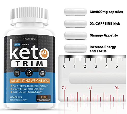 image for Tiger Bodi (2 Pack | 1100 MG) Keto Trim Pills 800 Shark Tank, Trim Fas