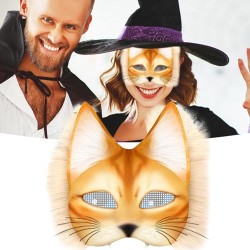 Kit de fabrication de masques pour chat feutre bal masqué - 7