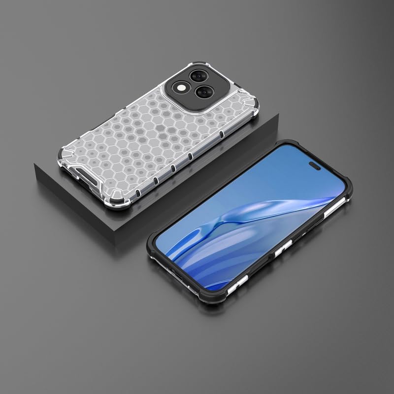 Image of Plastic Bumper Back Case Cover for Honor 400 Lite 5G (Transparent)