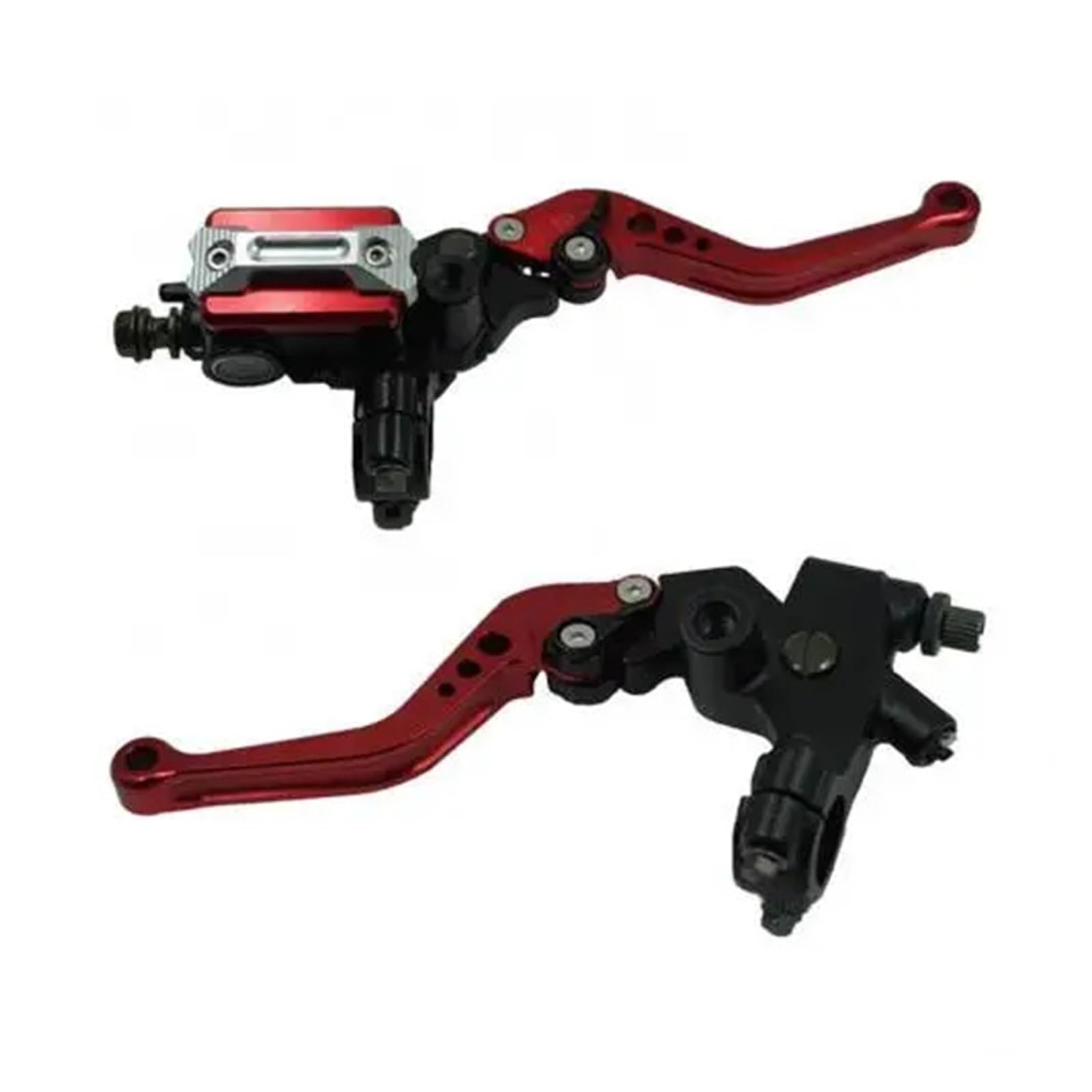 MWBDJFOD 2Pcs 22mm CNC Hydraulic Disc Brake Upper Pump Motorcycle Clutch Handbrake Levers Motorcycle Handle Clutch Lever Set Brake Handlebar Clutchs Brakes Levers
