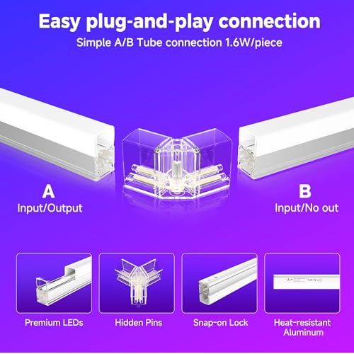RGB Hexagon Lights - Music Sync & Remote Control & 358+ Color Changing Honeycomb Lights for Garage, Gaming Room, Gym, Bar, Ceiling, Basement, Party Decoration - image 5