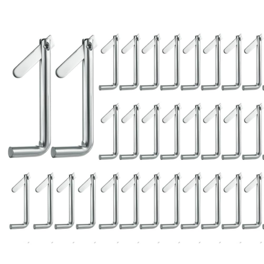 muqeu Galvanized Steel Scaffolding Toggle Pins 30Pcs- Rust- Metal Locking Pins for Furniture for Architecture Installation