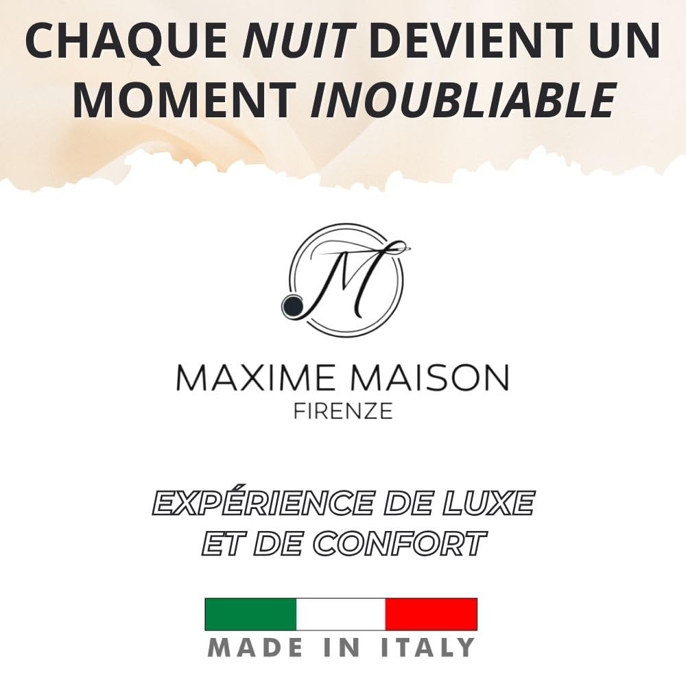 MAXIME MAISON - Surmatelas 180x190 (Hauteur 5 cm) en Memoire de Forme pour Matelas 2 Personne Fabriqué en Italie – du cœur de l'Italie à Votre Lit: Le Surmatelas Qui Promet de Beaux Rêves