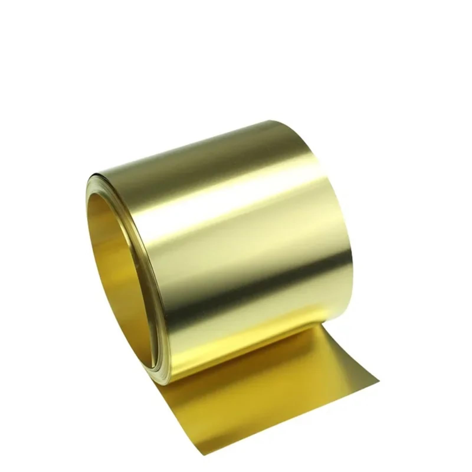 lamiera di ottone in rotolo 1 metro/rotolo di sottile striscia lamiera ottone, pellicola dorata, piastra lamina ad alta purezza H62, materiale fai da te(1x200x1000mm)