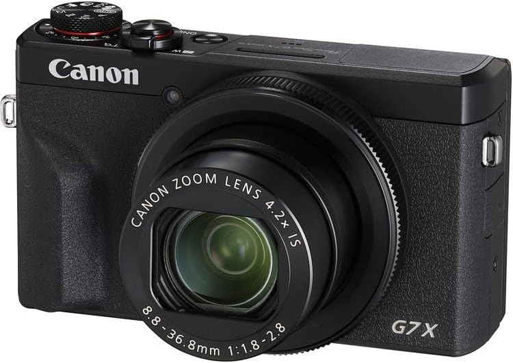 PowerShot G7 X Mark III 20.1MP Digital Point and Shoot Camera, 4.2X Optical Zoom, Black