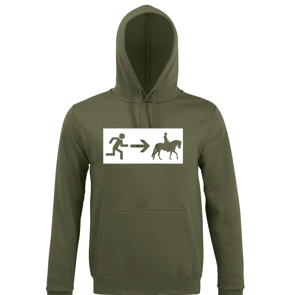 Wyjście awaryjne, jazda konna, męska bluza z kapturem, wojsko, 4XL