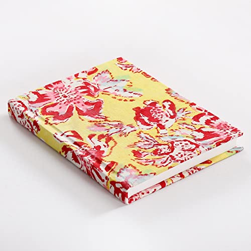 Image of Ravaiyaa - Attitude is everything Hand Block Printed Fabric Journal Handbound Notebook Gifts for Writers Recycled Paper Notebook Diary