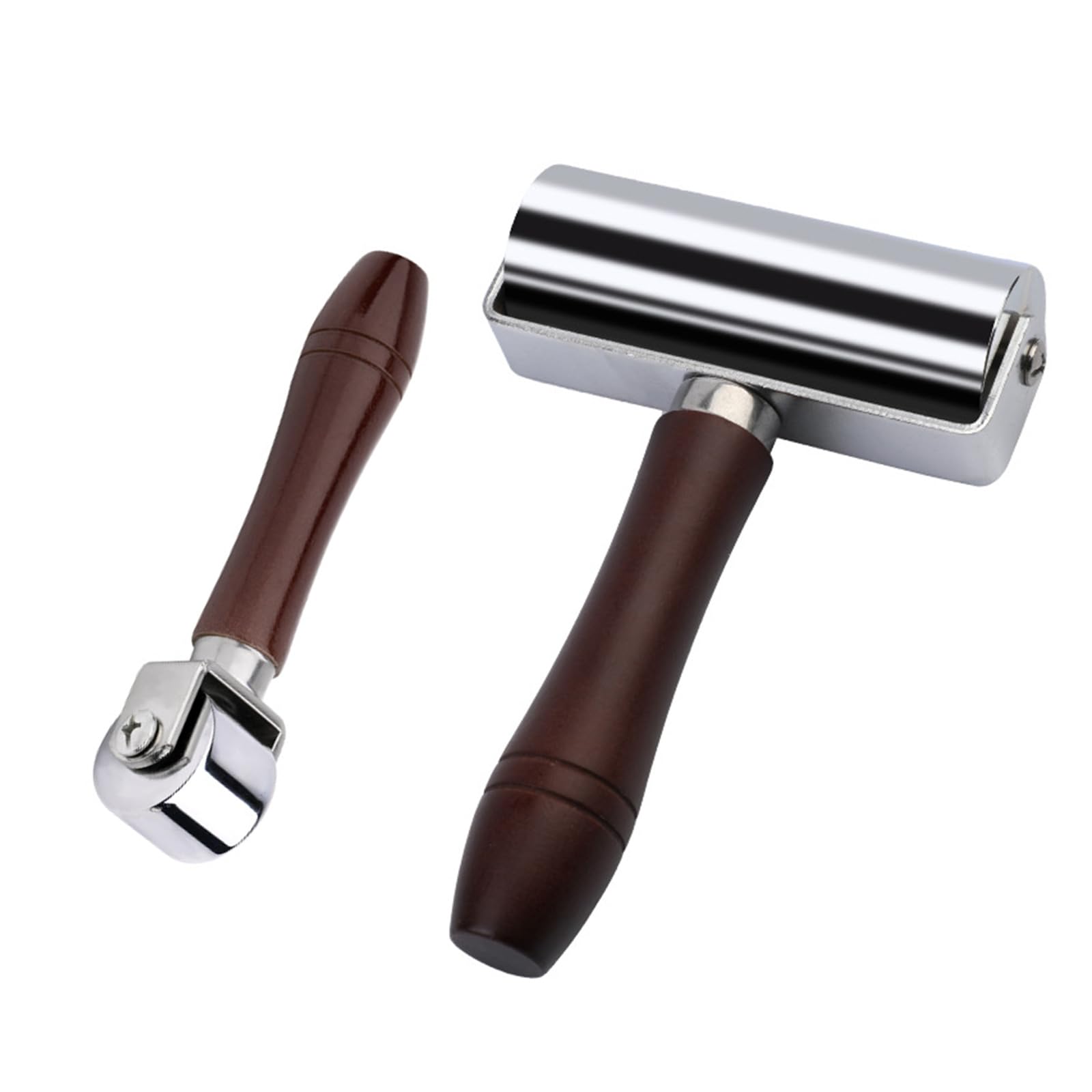 Kasfdbmo Light 2Pcs Leather Press Edging Roller Platen Tool 26Mm 100Mm Leather Glues Laminating Roller Iron Roller For Leather Working