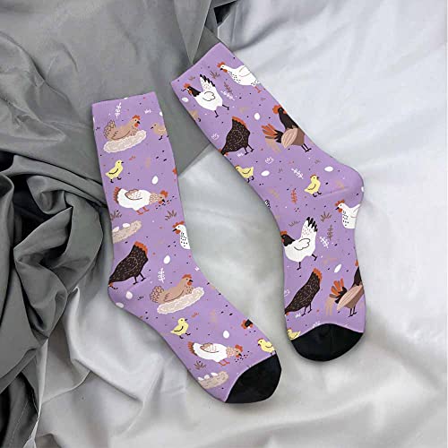 Image of Pehede Socks Mens Fun Dress Socks for Women Funny Novelty Crazy Design Socks