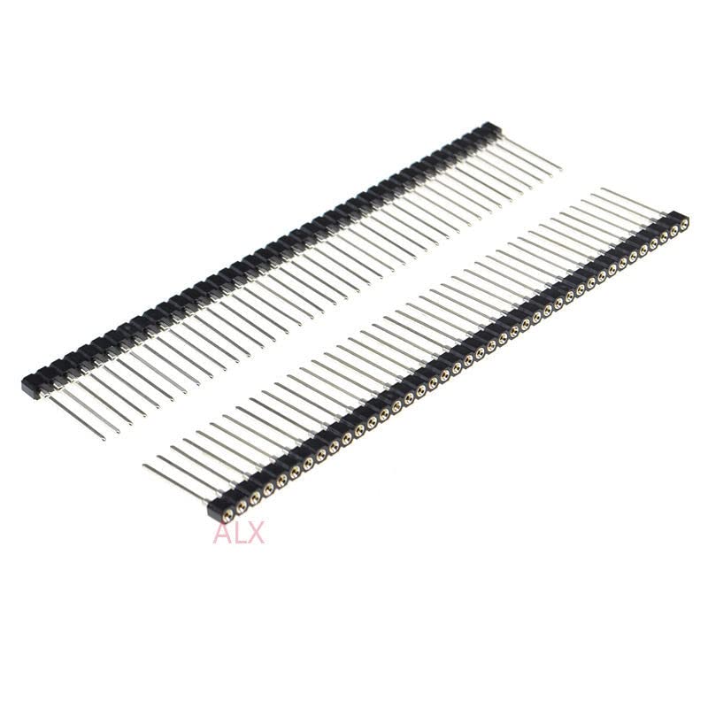1PCS 1X40 PIN Single Row Round Female PIN Header Long pin 2.54MM Pitch Strip Connector Socket 40p 40PIN 40 PIN for PCB