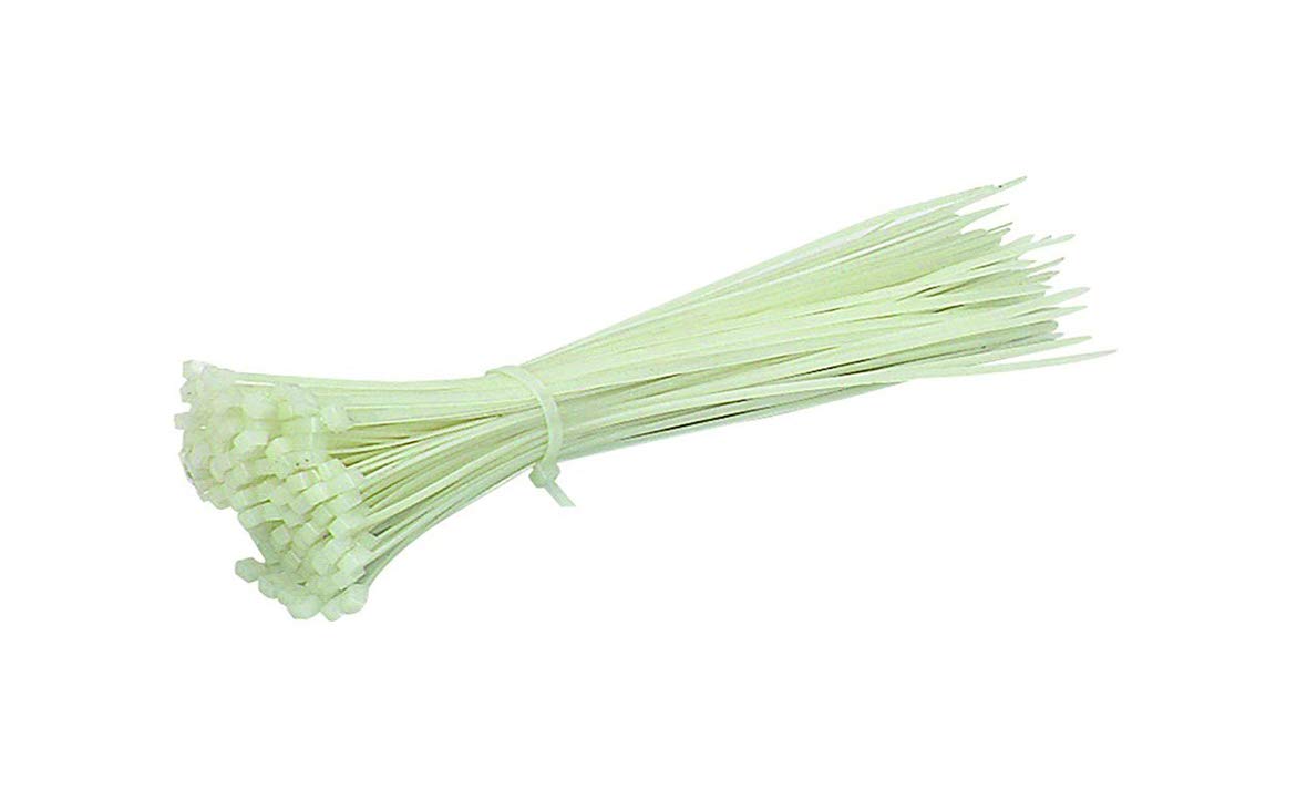 Pure Source India Nylon Cable Ties 100 MM (4 Inch) Pack of 50 Pcs Self Locking Cable Tie.
