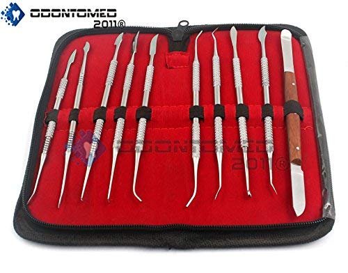Odontomed2011 OD2011-D-2787 Dental Lab Equipment Dental Dentist Sculpture Kit 'Wax Carver Set,10 Pcs/Set Odm thumb #1