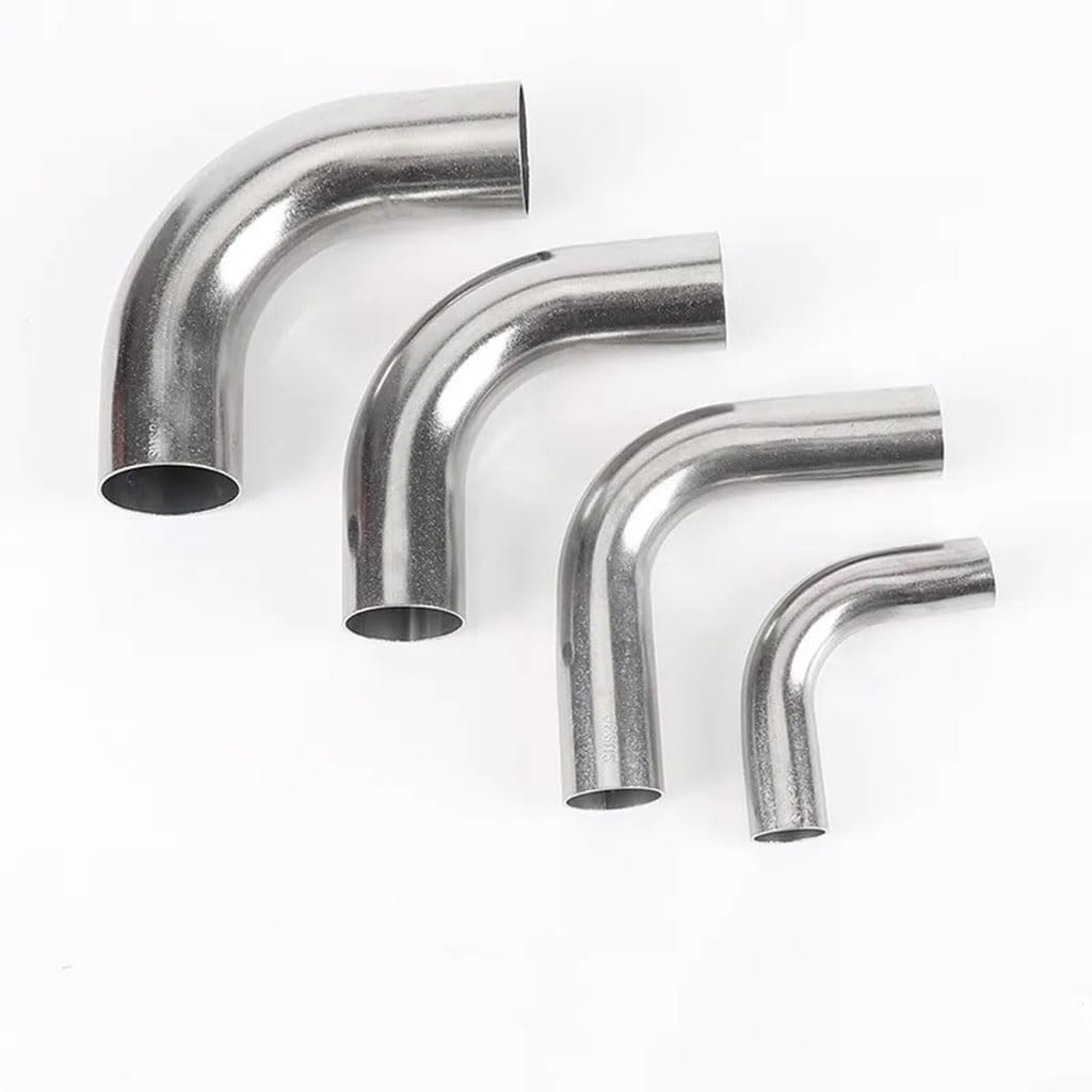 Accesorios de plomería Codo Sanitario de 90 Grados de Acero Inoxidable 304, diámetro Exterior 16/19/25/32/38/45/51/57/63mm de Longitud, Accesorio de tubería de Codo de Soldadura(63mm x 2mm)