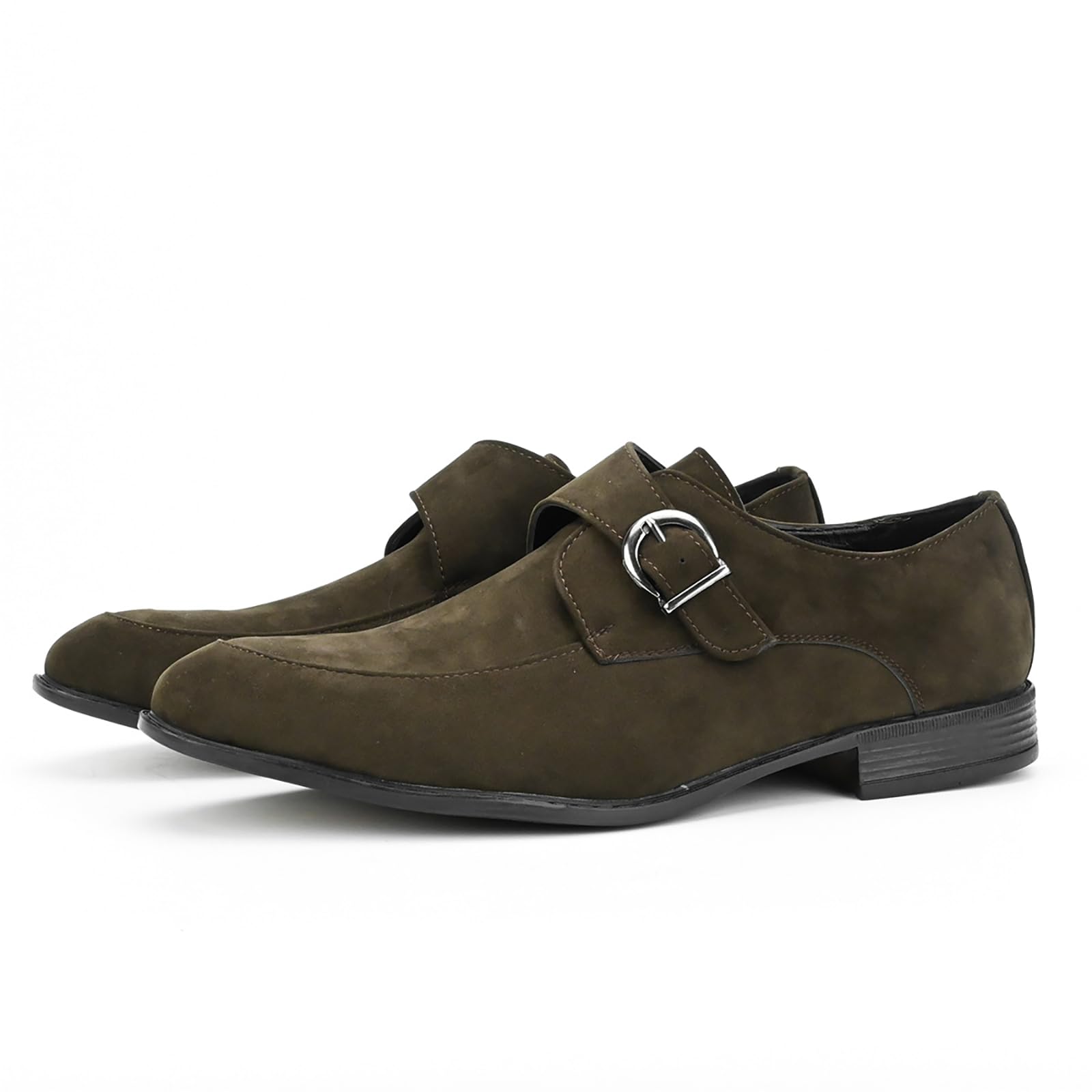 Mocasines De Vestir para Hombre con Hebilla Puntera Lisa Y Piel Sintética Ideales para Ocasiones Formales De Negocios Y Bodas