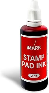 iMARK Premium Refill Ink for Self-Inking Stamps, Daters and Stamp Pads (2 oz, Red)