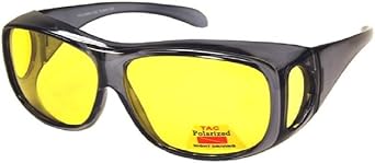 Polarized Night Driving Fit Over Wear Over Reading Reader Glasses Sunglasses- Size Large