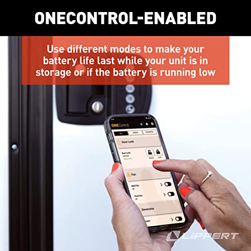 Image of Lippert Keyless RV Door Lock with Bluetooth - Left, Green,Red
