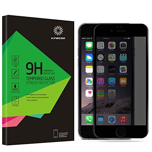 iPhone 6 6S Privacy Screen Protector,[New Upgrade Edition] KINGCOO Edge to Edge Tempered Glass 4-Way 360 Degree Privacy Screen Protector for iPhone 6 / 6S 4.7