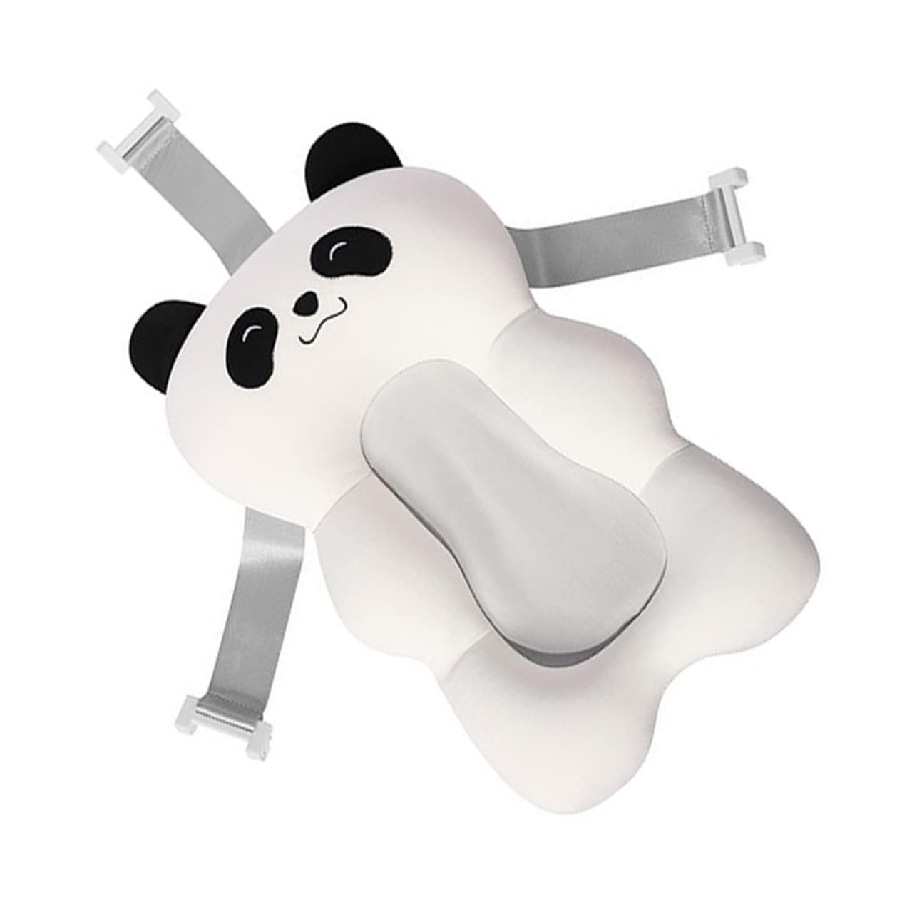 NALACAL Baby Sling Pillow, Bathtub Panda Mat Bath Mesh Support Cushion, Tub with Pad Baby Newborn Toddler Up Bathing Support Thicken Sit, White Infant Proof Seat Adjustable for Shaped Net Skid
