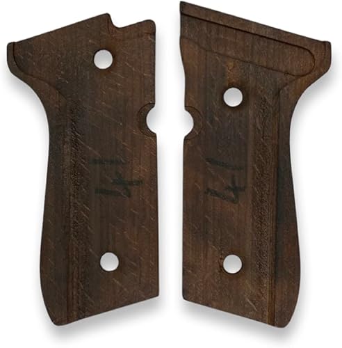Miniatura 5 de para Beretta 92 y Serie M9  Empuñaduras de pistola de madera personalizadas, accesorios compatibles con 92FS, 92F, 92A1, M9A1, 96, Centurion,