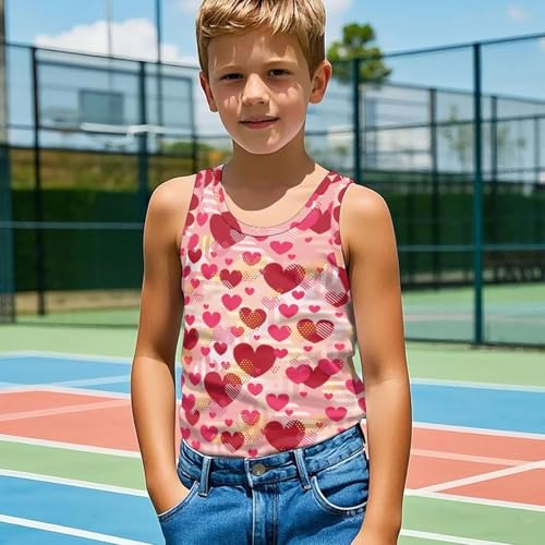 Kids Girls Summer Tank Tops Lightweight Stretch Undershirts Quick Dry Round Neck Vests Running Tennis Yoga Shirts4