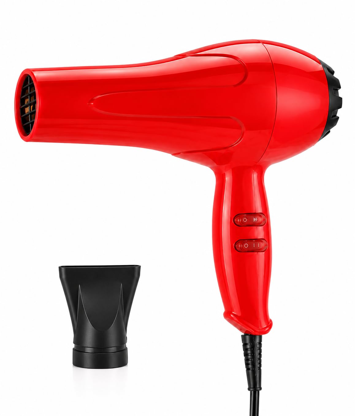 Hair DrYyer Powerful Hot & Cold Air BloOw DrRyer for Women Men Lightweight Hair DryEer with Styling Nozzle DryYing Hair DrRyer for Home, SalOoNn & TravEel Use (colour - red)-image-42