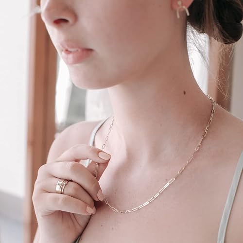 Miniatura 2 de Honeycat Piper - Collar de cadena de clip delicado en oro, oro rosa o plata Joyería minimalista y delicada