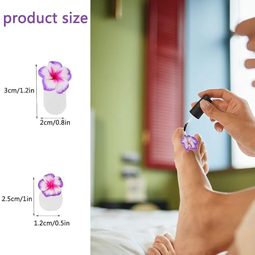 Miniatura 2 de 8 separadores de dedos morados de silicona para pedicura, lindas flores de silicona suave, espaciadores de dedos de dedos, pedicura, accesorios de