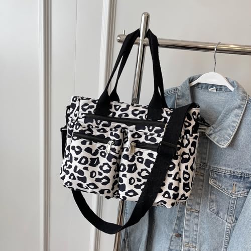 Bolso Tote estampado de leopardo para mujer miniatura 3