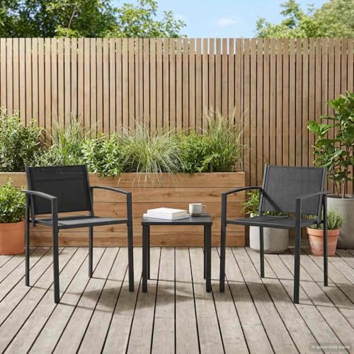 Chaise de jardin résistante aux intempéries lot de 2 fauteuils de balcon - 2