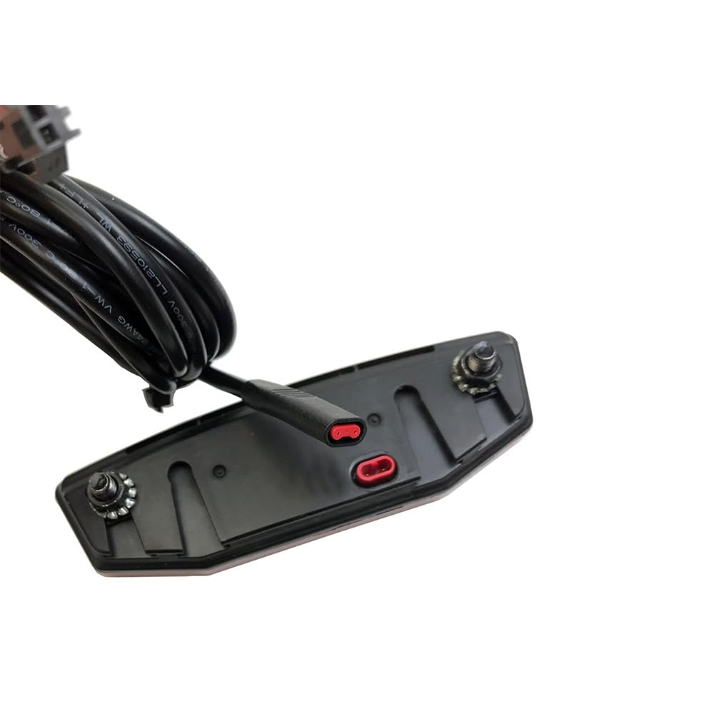 Feu arrière pour vélo électrique 6V-60V, feu arrière de sécurité Nocturne à LED pour Trottinette électrique, connecteur étanche