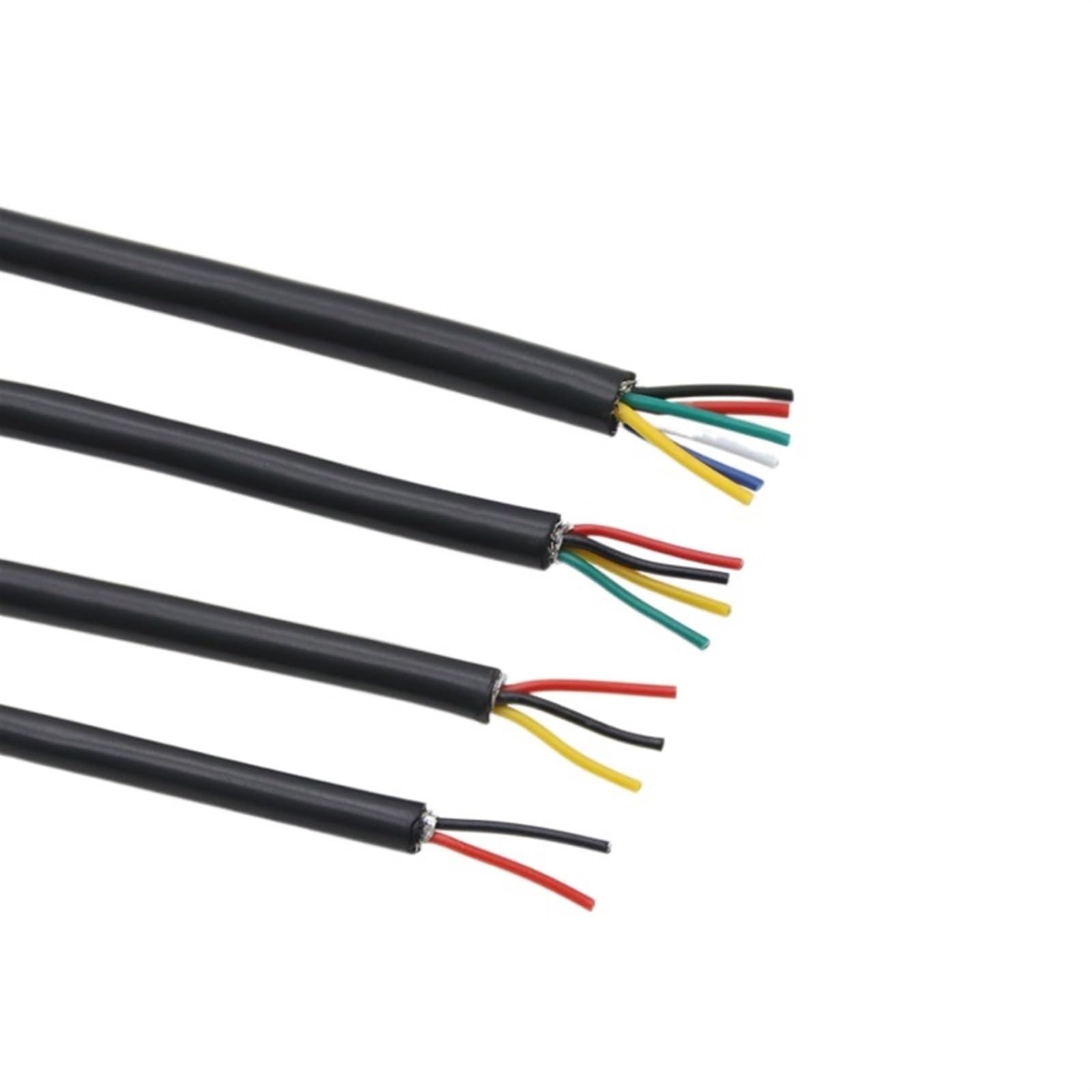 cavo schermato, Cavo schermato UL2464 22-26AWG 2-10 conduttori metri di controllo del segnale in rame rivestito(10 Cores,24AWG 5 meters)